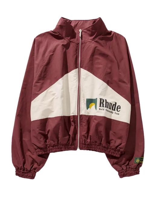 Rhude Red World Champions Bomber Jacket for men