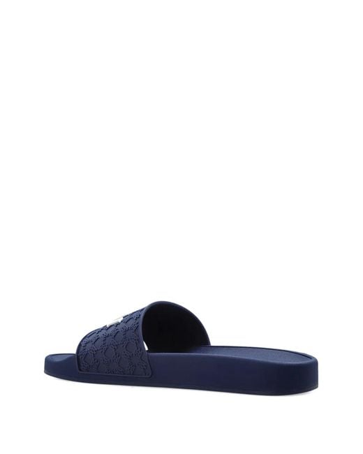 Amiri Blue Pattern Logo-Detail Slides for men