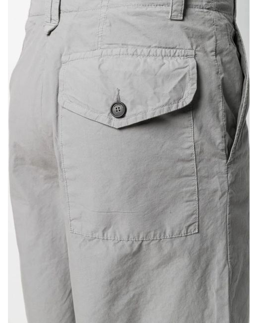 KENZO Knielange Chino-Shorts in Gray für Herren