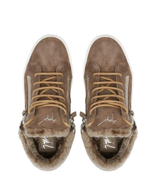 Giuseppe Zanotti Brown Kriss Winter Sneakers