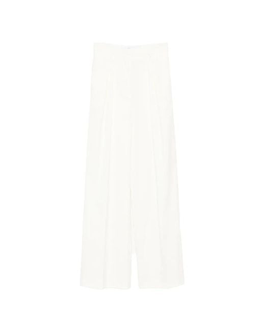 SIMONA CORSELLINI White Tailored Trousers