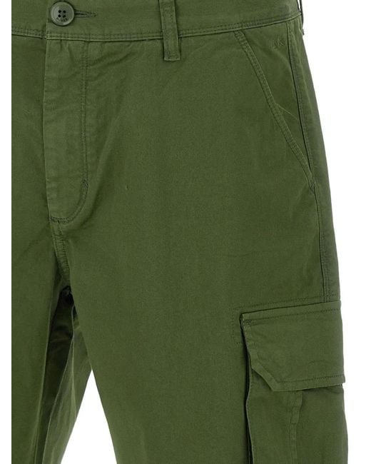 Sun 68 Green Cargo Shorts for men