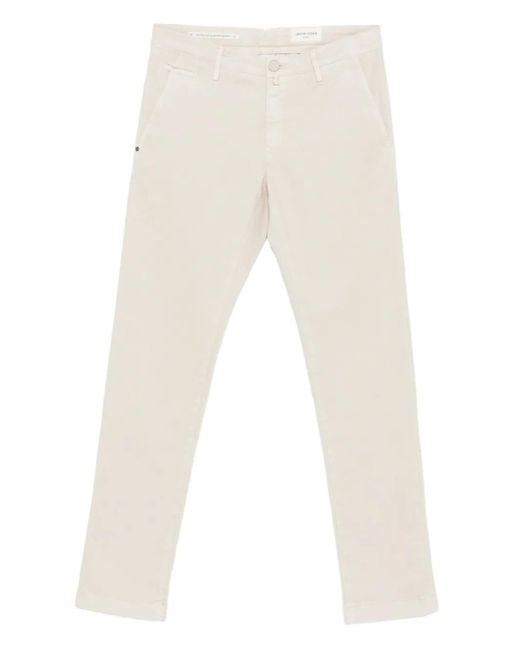 メンズ Jacob Cohen ボタン ストレートパンツ White