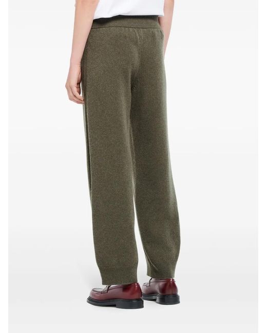 Barrie Green Tapered-Leg Cashmere Trousers