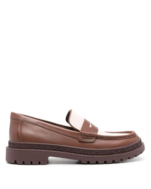 COACH Brown Cooper Canvas Loafer for men