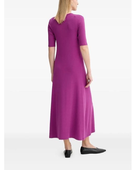Marc O' Polo ラウンドネック ドレス Purple