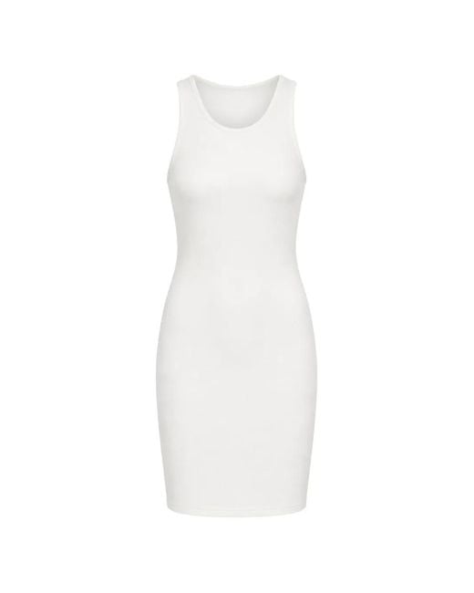 Tibi White Robe À Design Structuré