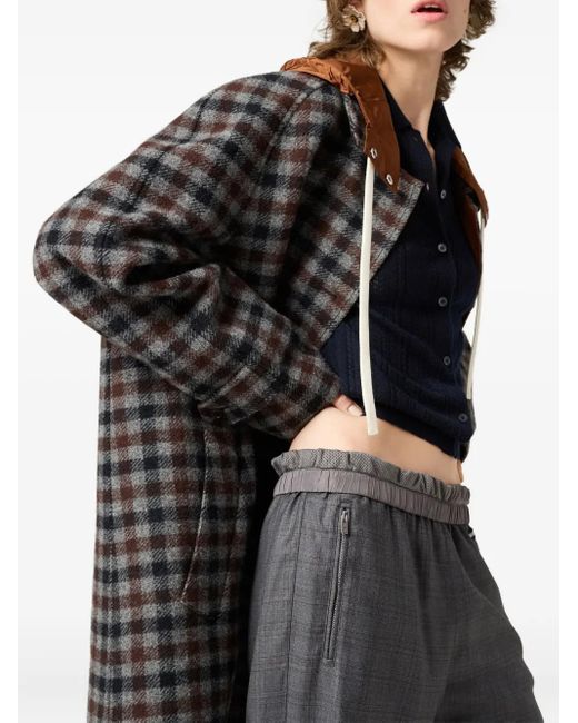 Cardigan Traforato di Miu Miu in Blue