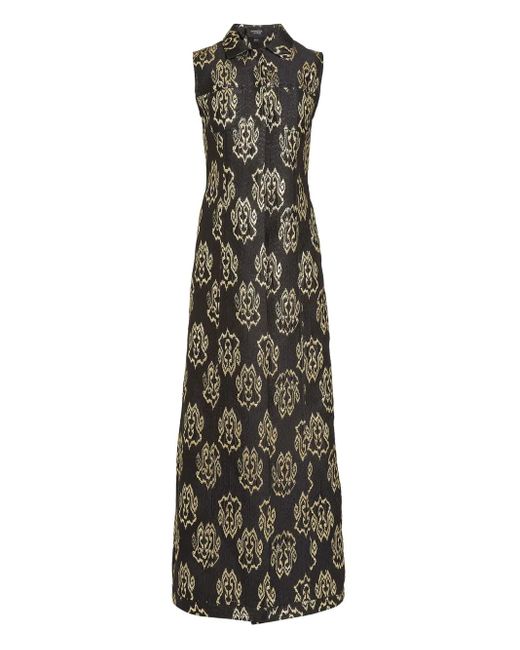 Giambattista Valli ジャカード ノースリーブトップ Black