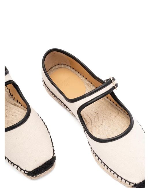 Castaner White Paspelierte Espadrilles