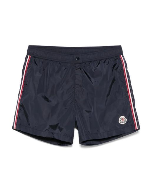 Moncler Blue Logo Swim Shorts for men