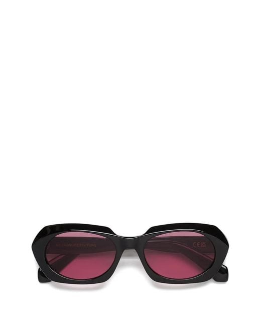 Retrosuperfuture Purple Epoca Oval-Frame Sunglasses