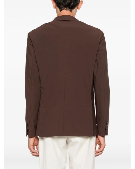 Pmds Brown Eritea Double-Breasted Blazer for men