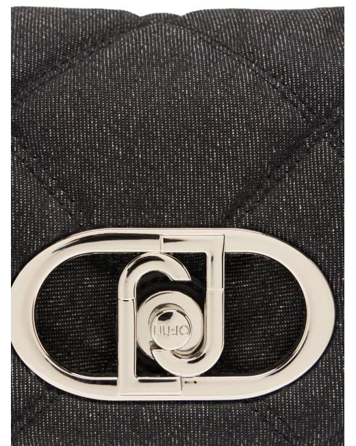 Liu Jo Black Small Lapuffy Cross-Body Bag