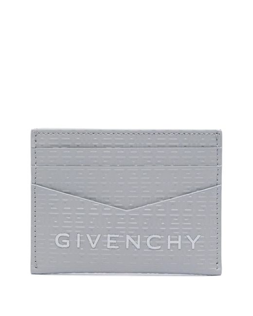 Givenchy Gray 4g-embossed Cardholder for men