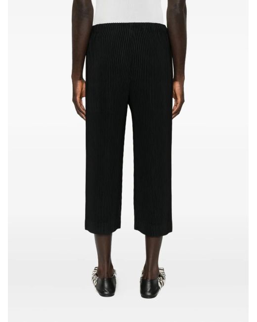 Homme Plissé Issey Miyake Black Pleated Trousers for men