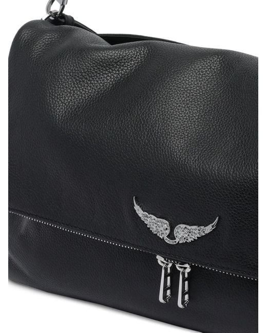 Zadig & Voltaire Black Chain-Strap Leather Shoulder Bag
