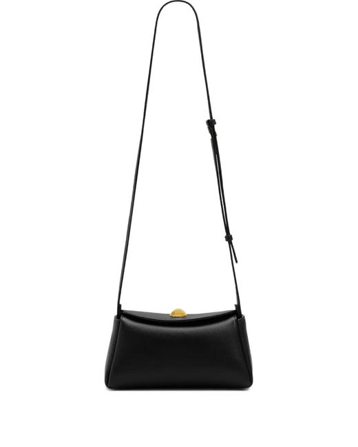 AMI White Mini Carrousel Engraved Shoulder Bag
