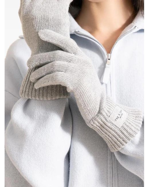 Rag & Bone Gray Blake Gloves