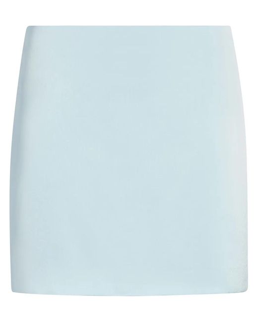 Cinq À Sept Blue Doris Satin Miniskirt