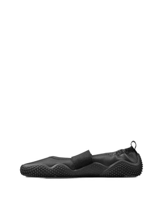 Vivobarefoot Black Motus Studio Elasticated-Strap Ballet Flats