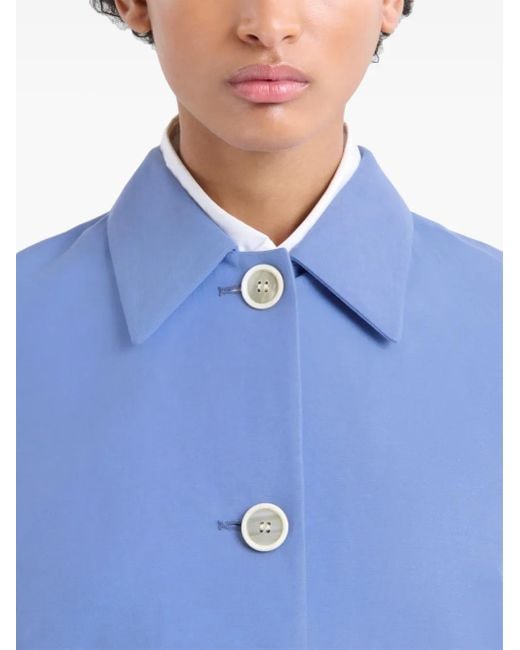 Chaqueta corta de algodón Marni de color Blue