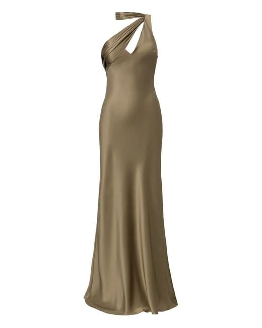 Il Volo Natural Vionne Halterneck Maxi Dress