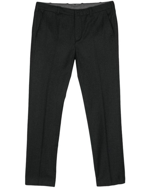 Corneliani Black Tapered Tailored Trousers for men
