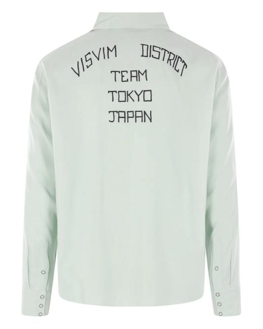 Visvim Gray Chemise À Logo Brodé for men