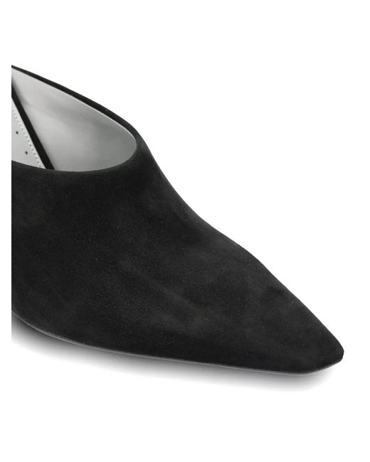 Balenciaga Black Duchesse Pointed-Toe Mules