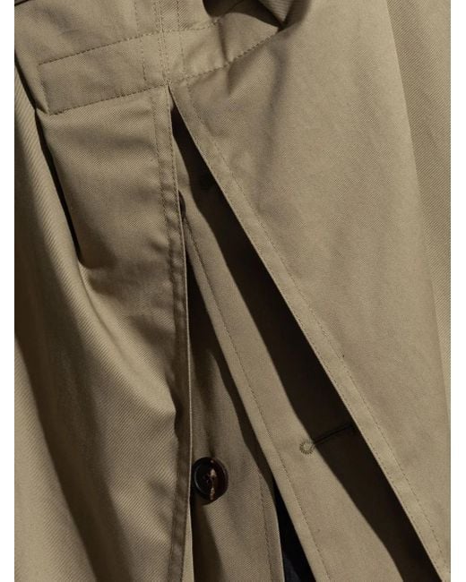Balenciaga Natural Gabardine Trench Coat