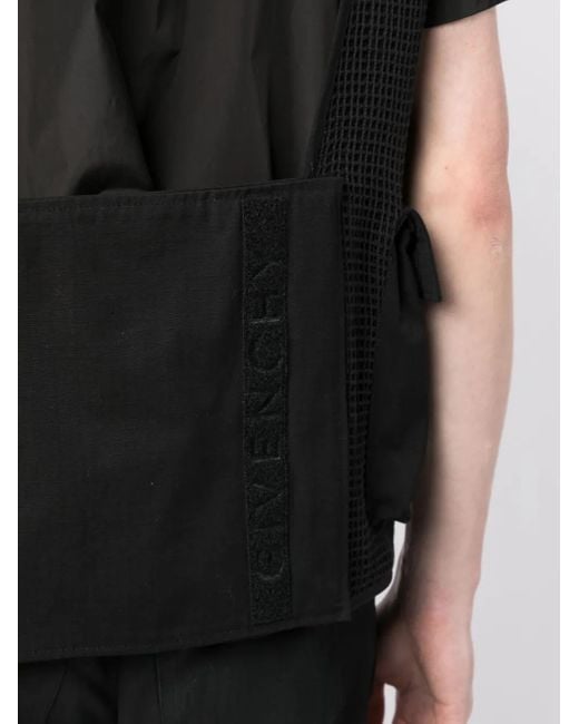 Chaleco Cargo Con Cremallera Givenchy de hombre de color Black