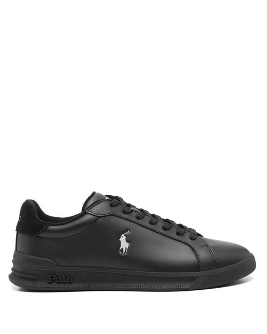 Polo Ralph Lauren Black Hrt Crt Ii-Sneakers for men