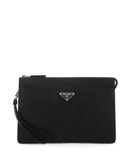Clutch di Prada in Black da Uomo