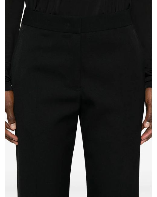 Jil Sander Black Tapered Cropped Trousers