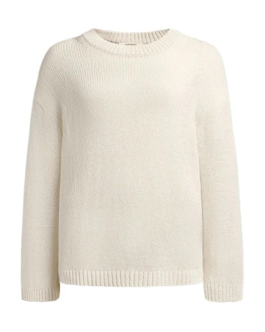 12 STOREEZ Natural Cotton Crew-Neck Sweater
