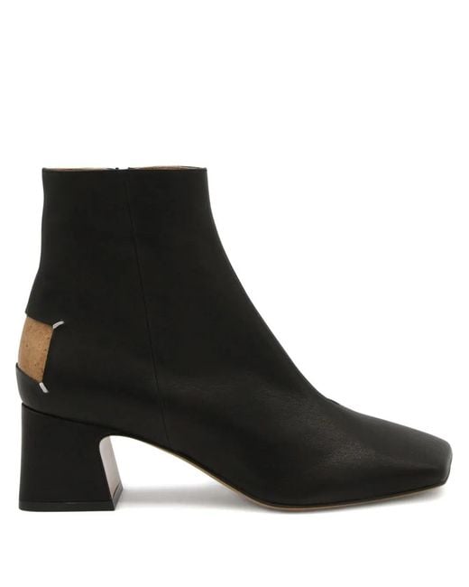 Maison Margiela Black Décortiqué 60Mm Four-Stitch Boots