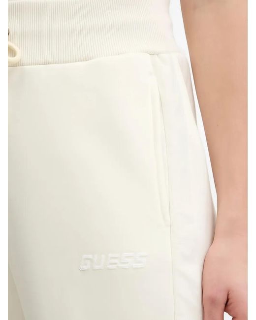 Guess White Pantalon À Lien De Resserrage
