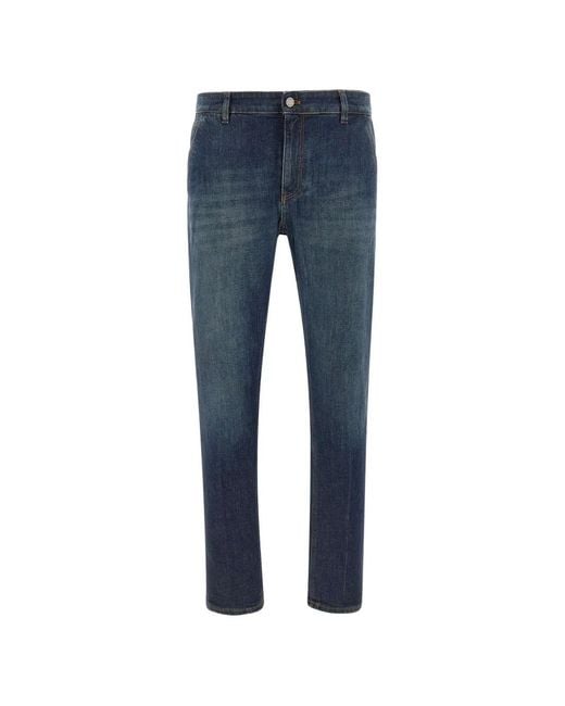 PT Torino Blue Indie Tapered-Fit Jeans for men