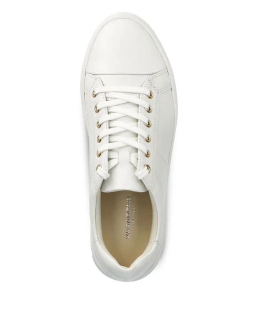 Vagabond White Zoe Lace-Up Platform Sneakers