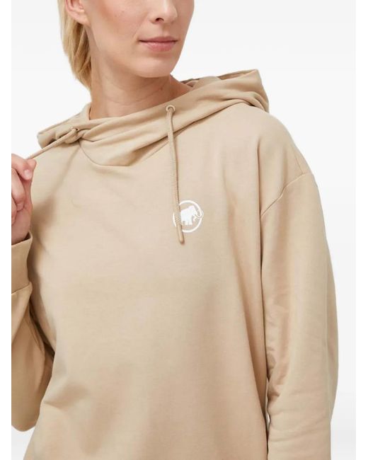 Sudadera Con Capucha Y Detalle De Logo Mammut de color Natural