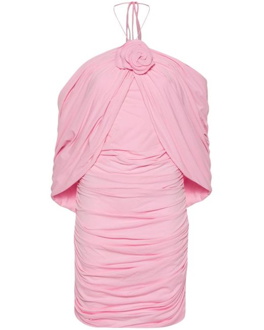 Magda Butrym Mini-jurk Met Bloemdetail in het Pink
