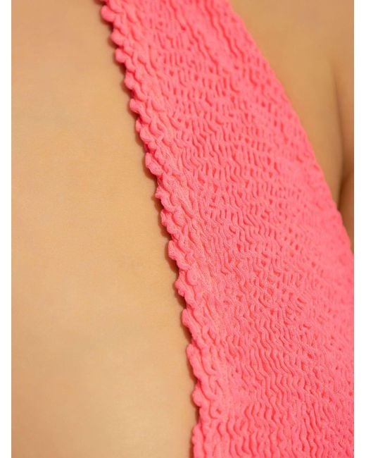 Top de bikini Jean Bondeye de color Pink