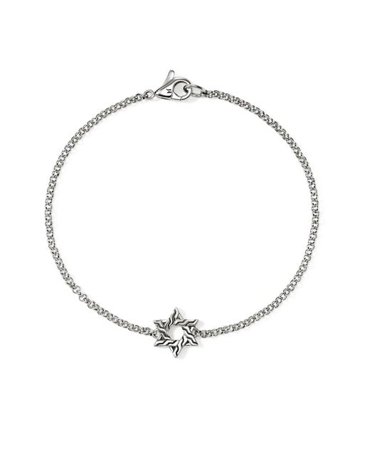 John Hardy White Sterling Jh Essential Star Of David Bracelet