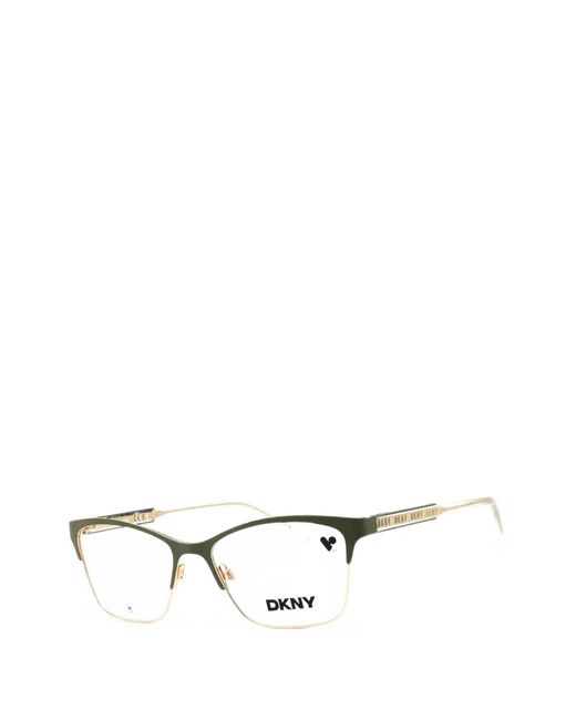 DKNY White Rectangle-Frame Glasses