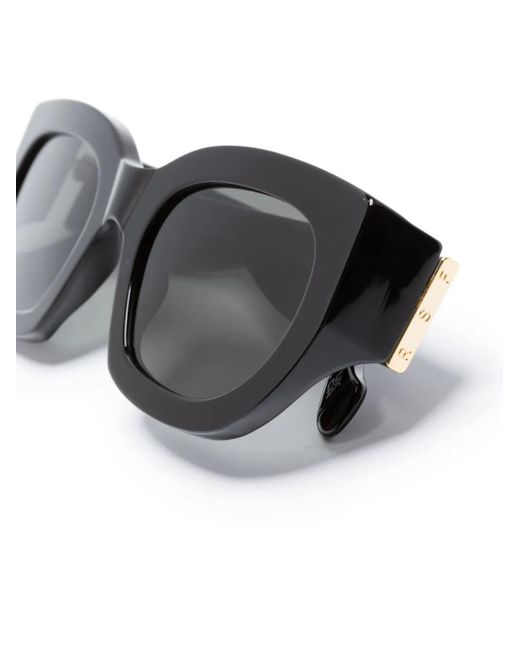 Retrosuperfuture Gray Alva Rectangle-Frame Sunglasses