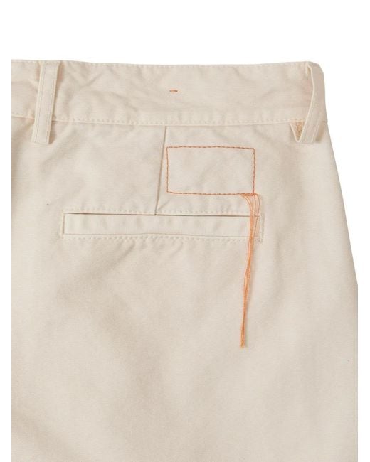 Fortela White Cotton Trousers for men