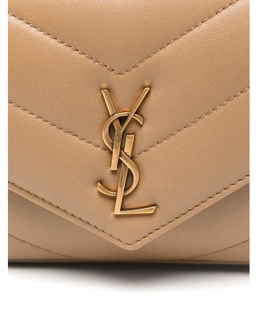 Saint Laurent White Loulou Toy Mini Crossbody Bag