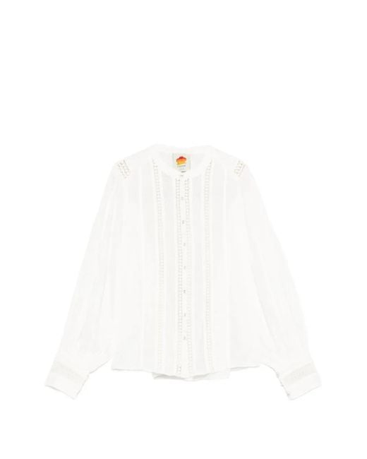 Farm Rio White Shirts