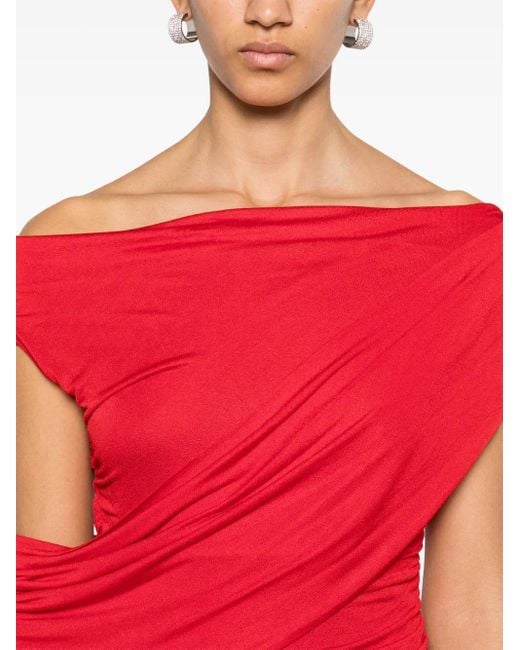 Blumarine Red Jersey Sable' Dress